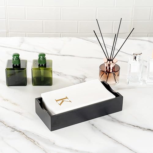 Miniatura 293 de Luxenap - Toallas de invitados de 15.8 x 7.9 pulgadas, 50 toallas de mano con letras plateadas, letra "P", fuente Sans Serif, servilletas de papel