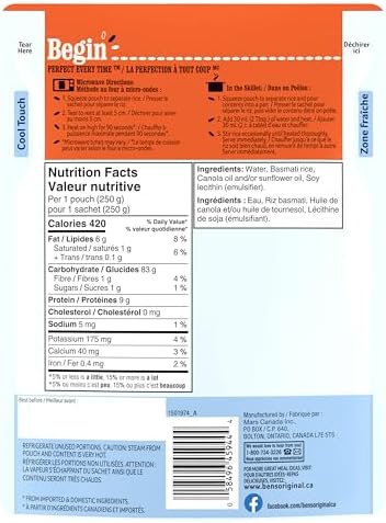 BEN'S ORIGINAL™ BISTRO EXPRESS™ Basmati Rice, 12PK CASE - 1