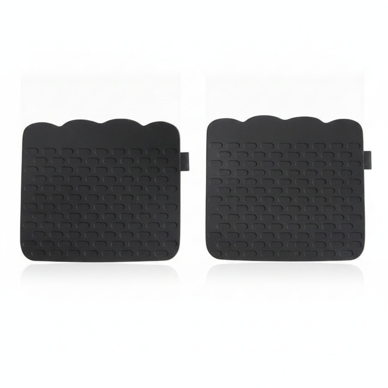 Textured Silicone Hand Grip Pads Wear-Resistant Pull-up Grip Pads Flexible Weight Lifting Grips Fingerless Design for Bar Work, Weightlifting, Black|Handlebar Grips Tape & Pads|Sporting Goo-image-3