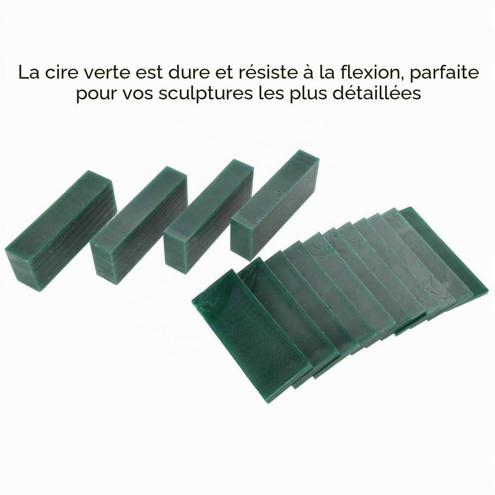 15 PCS 4/6/8/21/23mm Épaisseur Vert Sculpture Cire Morceau, Gravure De Bijoux Faire Outil Cire Anneau Cire de Sculpture Solide Pour La Pratique De La Bijoux Anneau
