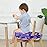 Toddler Booster Seat for Dining Table,4 Inches Washable Double Safer Straps Non-Slip Bottom Booster Seat Dining for kids, Portable Travel High Density Sponge Detachable Increasing Cushion for Child.