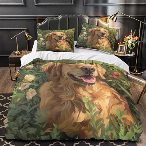 Linge de lit Golden Retriever microfibre qualité hôtelière - 4