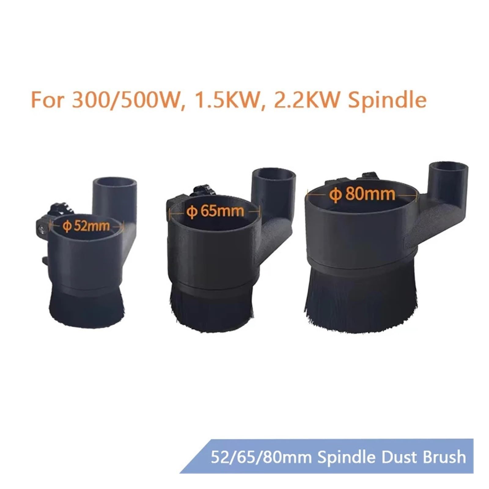 CNC-Spindelbürstensammler, 52 mm, 65 mm, Abdeckbürste for CNC-Spindelmotor, Fräsen, 300 W, 500 W, 1,5 KW, 2,2 KW Spindel perfection(80MM)