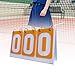 B Baosity Score Flipper Scoreboard Flipper 3 Digits Score Keeper Flip Scoreboard for Football Volleyball Tennis Ball Basketball, Yellow, 27cmx16cm