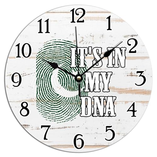 Vinisong Pakistan DNA Art Clock, 10x10in, Silent Wall Clock