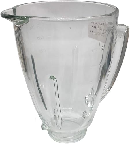 Joystar Tarro de vidrio apto para lavavajillas de 6 tazas, compatible con licuadoras Oster 006803-000-NP0; 006803-000-N01; 006811-C00-NP0;