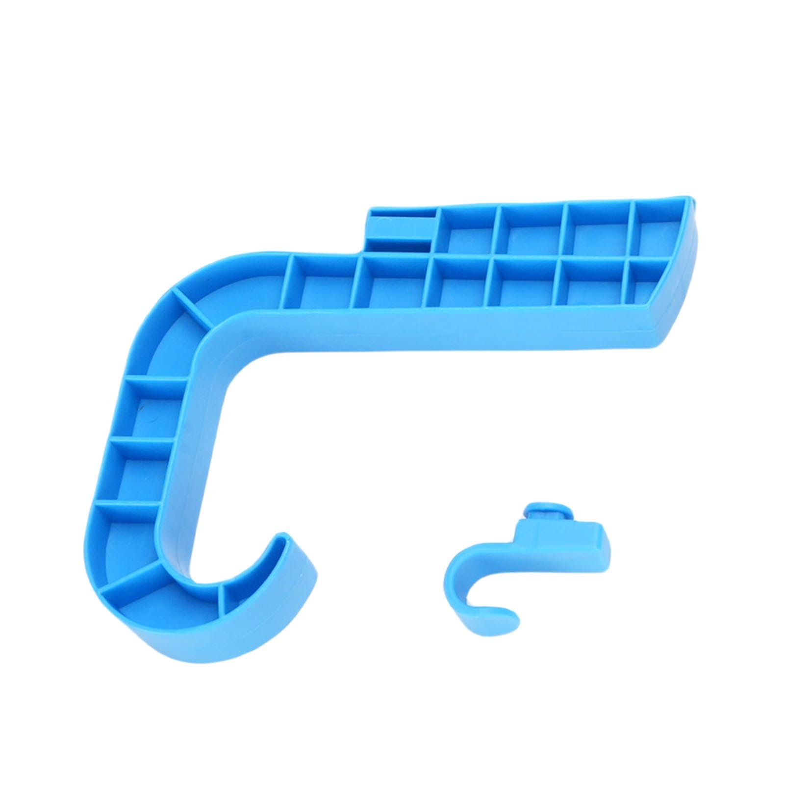 Cesta de Almacenamiento para Piscina con Portavasos, Organizador Colgante de Plástico, Accesorio de Gran Capacidad para Piscinas Elevadas y Espacios Al Aire Libre (BLUE)