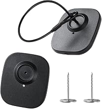 250Pcs 8.2Mhz RF Security Clothing Tags Black Retails EAS Clothes Tag with 250 Pins and 100 Lanyards
