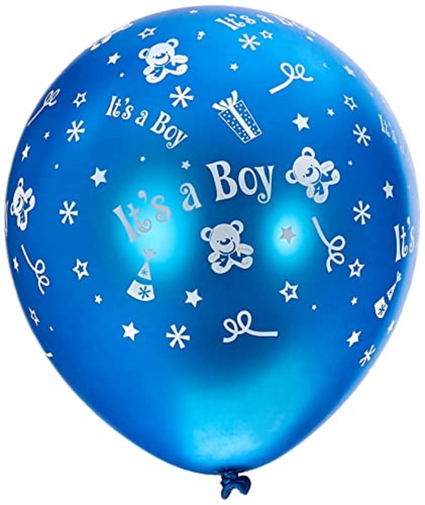 Sciarpa Glitter 'It's A Boy' Per Baby Shower - Blu Brillante, 180x10 Cm - Foto 2