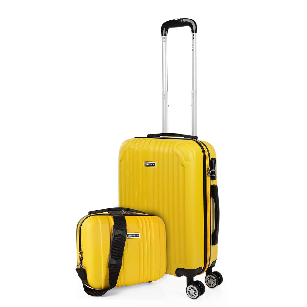 ITACA - Maletas Grandes De Viaje Rígidas Ligeras con 4 Doble Rueda 360° Maleta Grande 23 Kilos Alta Resistencia Extensible Maleta XL Duradera, Mandarina — view 81
