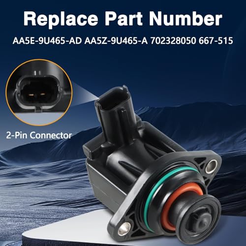 Image of Turbo Solenoid Valve Turbocharger Pressure Relief Valve Compatible with Ford F-150 2.7 & 3.5L Expedition Explorer 2013-2017 /Lincoln MKS MKT 2010-2018 Replace#: AA5E-9U465-AD 667-515