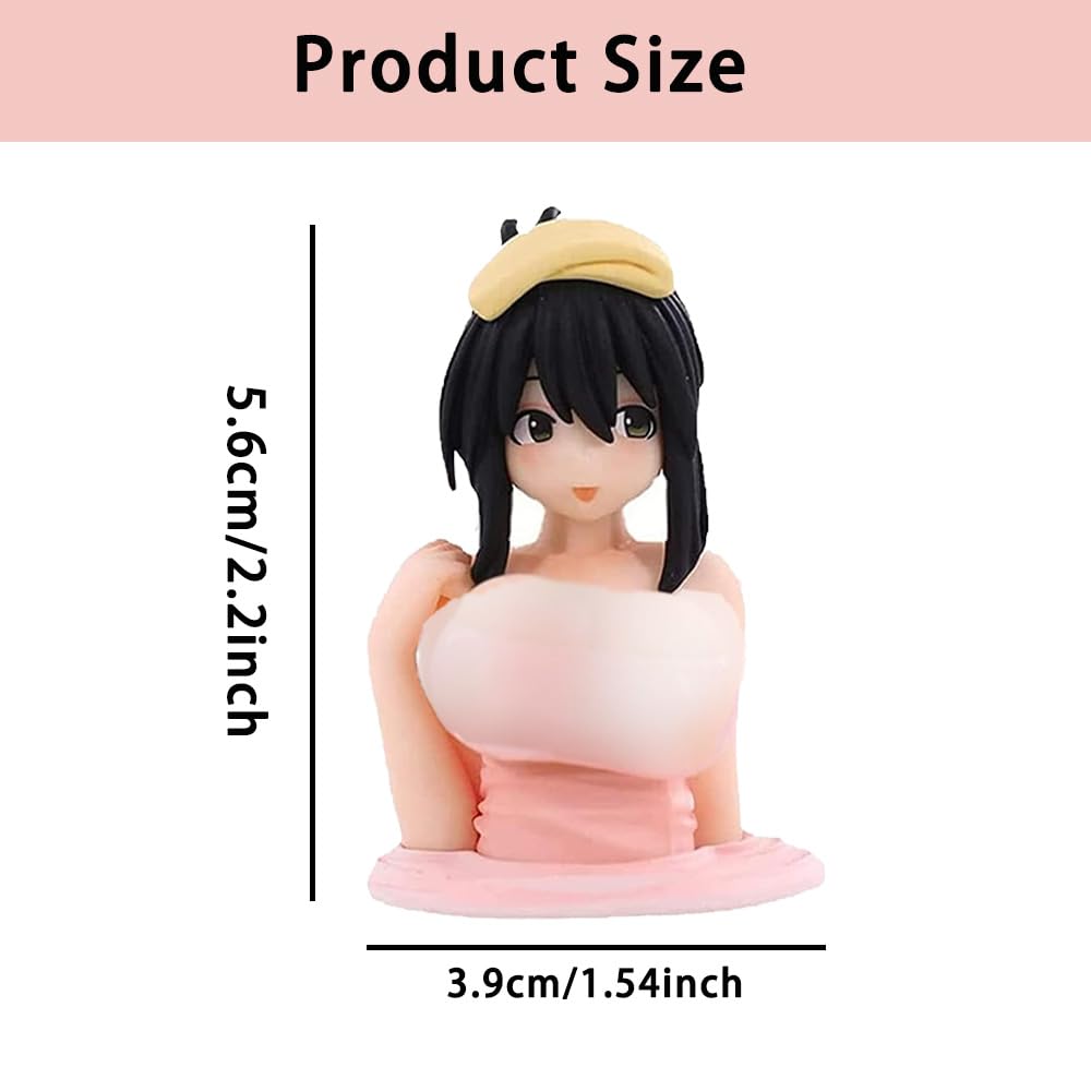 Kanako Chest Shaking Ornaments, model figurki anime, interesująca figurka anime, do dekoracji samochodu, ozdoby