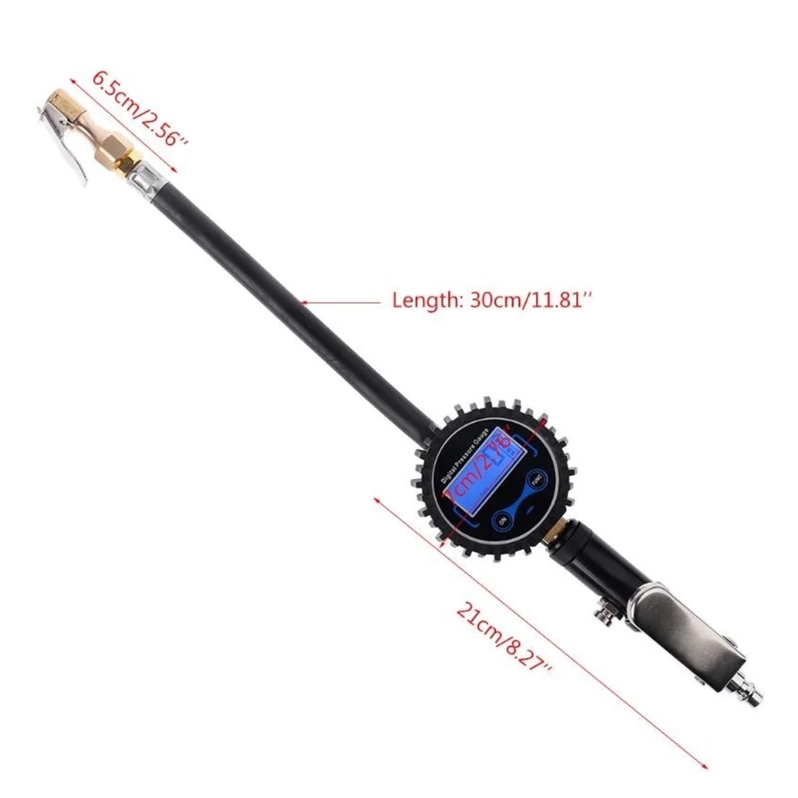 Manometro Digitale per Pressione Pneumatici 1 pz Gonfiatore Digitale for Pneumatici con manometro 200 PSI Mandrino ad Aria for Camion/Moto