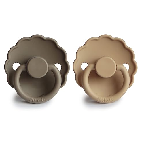 Miniatura 2 de FRIGG Daisy SilkySoft - Chupete de silicona para bebé, fabricado en Dinamarca, sin BPA (croissantportobello, 0-6 meses)