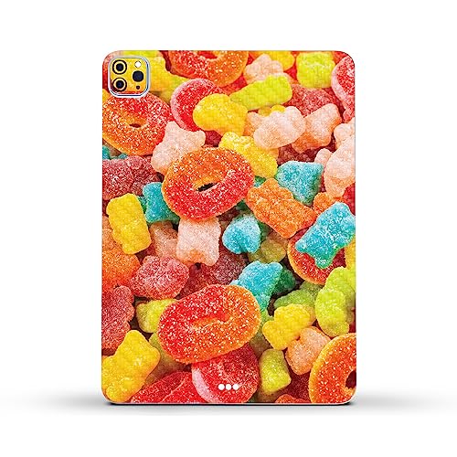 Image of MightySkins Carbon Fiber Skin Compatible with Apple iPad Pro 11 inch M2 4th Gen (2022) Full Wrap Kit - Gummy Candy | Protective, Durable Textured Carbon Fiber Finish | Easy to Apply | Made in The USA