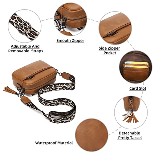 KL928 Small Crossbody Bag for Women, Soft FAUX Leather Cell Phone Purse，Adjustable Strap Shoulder Handbags Wallet Purse3