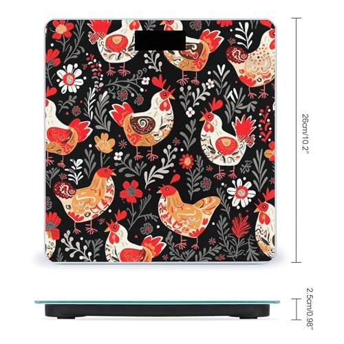 Báscula Digital para Baño con Pantalla LCD y Plataforma de Vidrio Templado miniatura 2