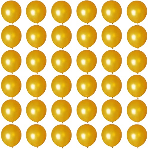 Ballon Or,36 Pièces 5 Pouces Ballons de Baudruche,Ballon Anniversaire,Ballons Or en Latex Mat Helium Gonflable de Fete,Mariage,Baby Shower,Anniversaire...