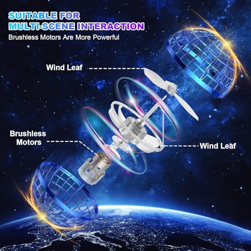 Bola flutuante de bumerangue que volta a você brinquedos de bola voadora com esfera espacial voando