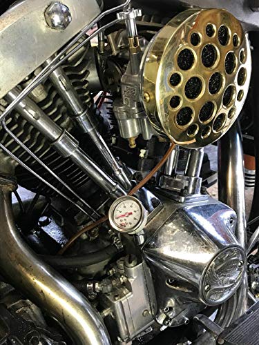 Diy Cycle Parts SS 60 BLACK RR Harley Oil Pressure Gauge & Rr Mount Shovelhead Evolution Big Twin Ss 60 Black thumb #2