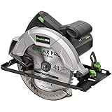 GALAX PRO 10 A 5800 RPM Hand-Held Circular Saw, Bevel Angle(0 to 45°) Joint Cuts with 7-1/4 Inch Blade, Adjustable Cutting Depth (1-5/8' to 2-1/2') for Wood and Logs Cutting-GP76331
