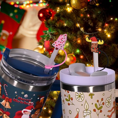 5 Pitillos con Cubiertas de Silicona Navidad miniatura 6