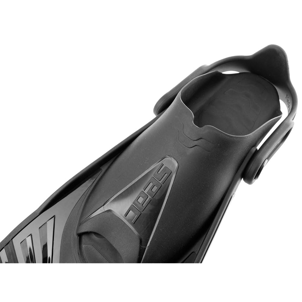 SEAC Vela OH Pinne Corte da Snorkeling e Nuoto in Piscina con Cinghiolo Regolabile Unisex Adulto