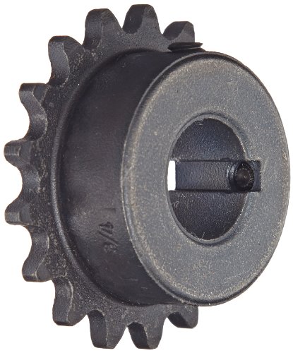 Martin Roller Chain Sprocket, Hardened Teeth, Bored-to-Size, Type B Hub, Single Strand, 35 Chain Size, 0.375