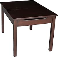 Vista 4 de IC International Concepts Juvenile Table with Lift-Up Top, Hidden Storage, Durable Wood Construction, Ideal for Playrooms and Classrooms - Java