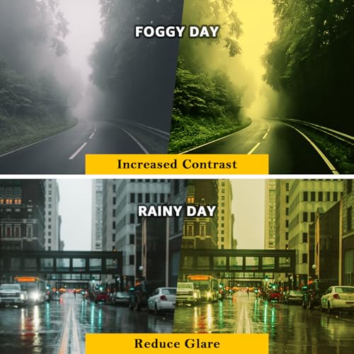 FIMILU 2 Pack Night Vision Fit Over Glasses for Women Men, Polarized Night Driving Glasses Anti-Glare at Nighttime 81433