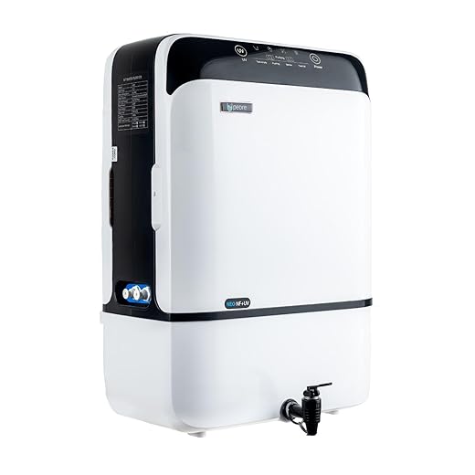 Peore Neo-60 NF + UV Water Purifier with Intelli-Alert System | Retains Healthy Minerals and Saves Water | NanoFiltration Better than RO | 10L Storage (White)
