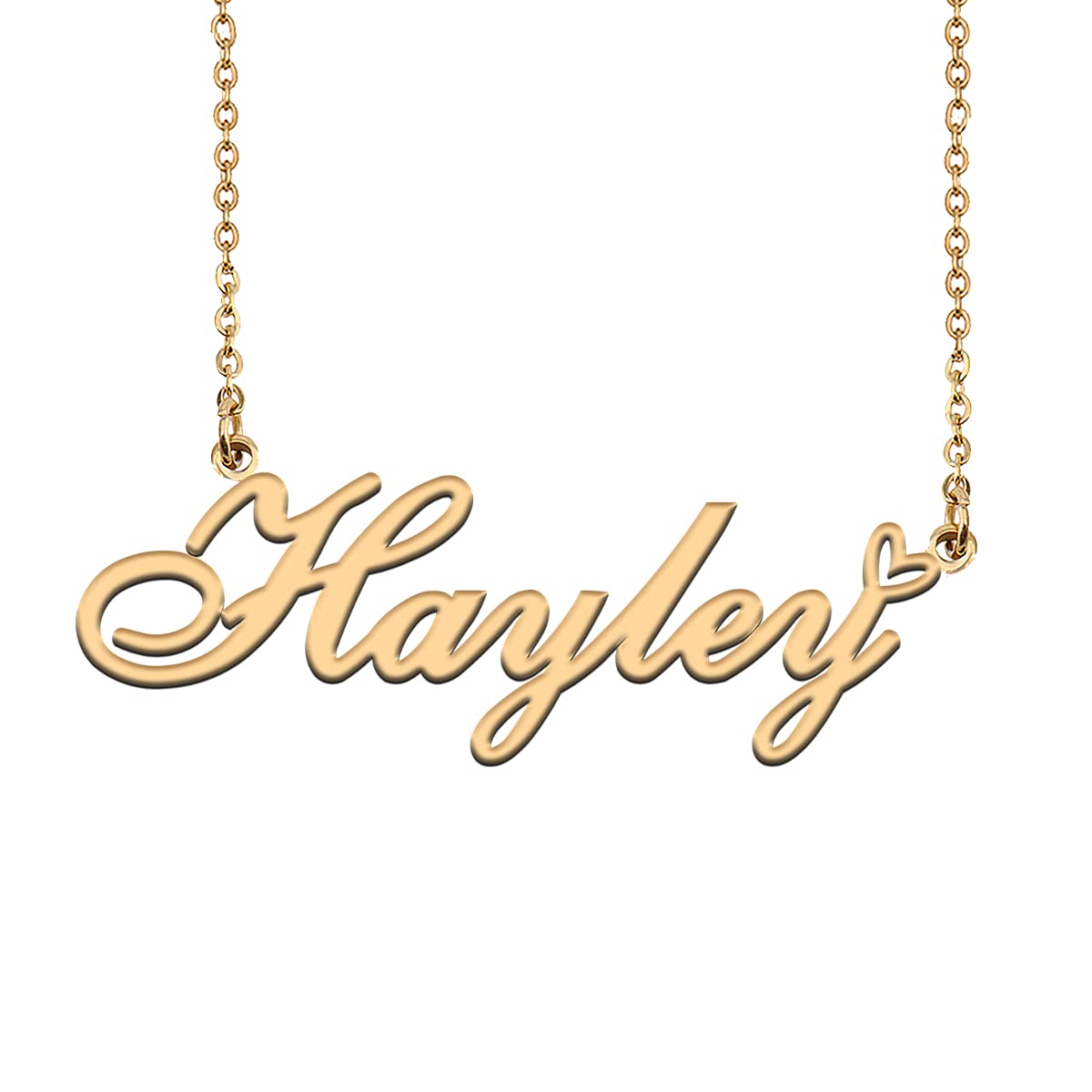 HUAN XUN Customized Custom Made Any Name Necklace Personalized for Women Girls in Gold Silver