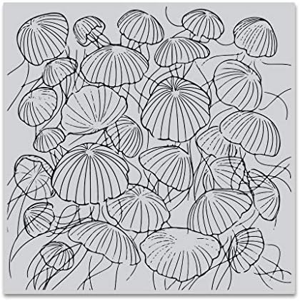 Hero Arts CG772 Cling Stamps, Jellyfish Party Bold Prints