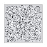 Hero Arts CG772 Cling Stamps, Jellyfish Party Bold Prints