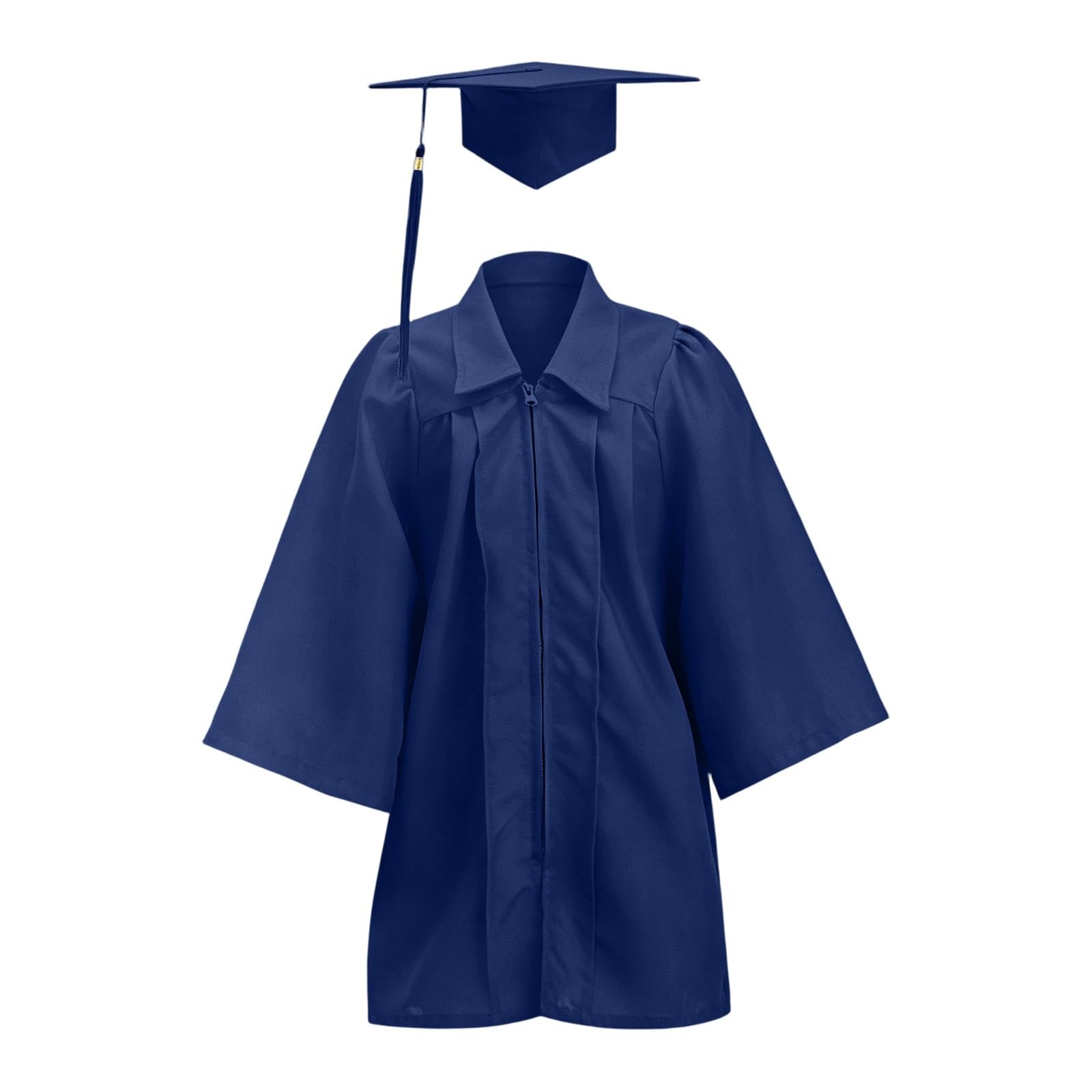 Kids Graduation Cap and Gown Set Unisex Kindergarten Preschool Graduation Outfit for Boys and Girls Fancy Dress Bachelor Robe Stage Performance School Ceremonies Costume Age 2-12 Years