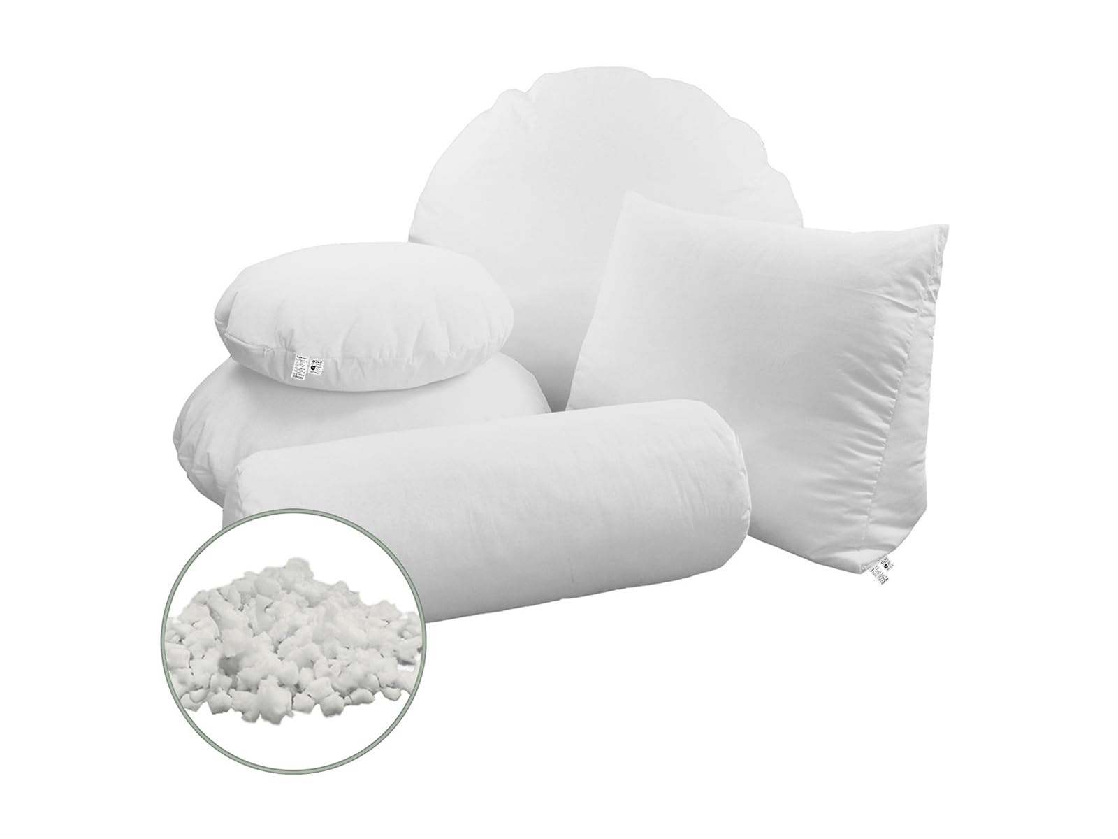 beties - PublikUp - Rolle 25x70 cm – extra Feste Yogarolle mit Schaumstoffflocken – variabel befüllbar – Lagerungsrolle & Beinrolle