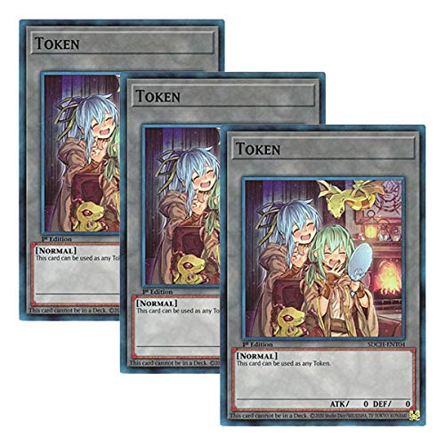 Amazon.co.jp: 【 3枚セット 】遊戯王 英語版 SDCH-ENT04 Token: Eria 