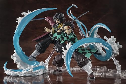 Image of TAMASHII NATIONS - Demon Slayer: Kimetsu no Yaiba - Tanjiro Kamado and Giyu Tomioka Water Breathing Effect Set for S.H.Figuarts