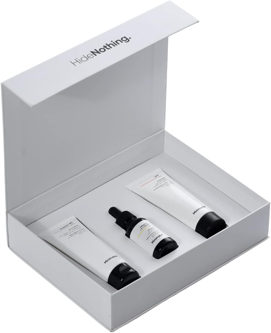 Minimalist Glow & Protect Skincare Kit | Premium Gift Set for Women & Men | All Skin Types | Limited Edition Combo | Unisex Gift Hamper For All Festive Occasions | Birthday Gift For Her & Him