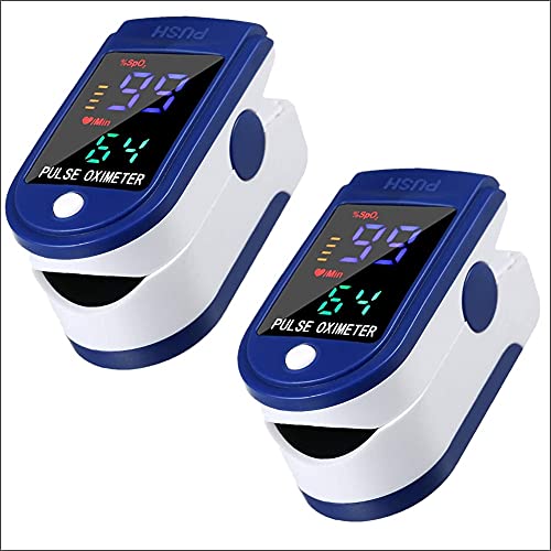 ã€Limited time Dealã€‘2PACK Finger Pulse Oximeter, (SpO2) Blood Oxygen Saturation Monitor with Pulse Rate Measurements and Pulse Bar Graph, Digital Reading LED Display (2PACK)