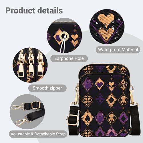 Image of YINHEXI Small Crossbody Bags for Women, Mini Cell Phone Wallet Purse, Shoulder Bag for Women and Men