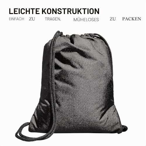 adidas Alliance Rucksack mit Kordelzug, Turnbeutel, Marineblau, Einheitsgröße, Schwarz, Einheitsgröße – Ansicht 4