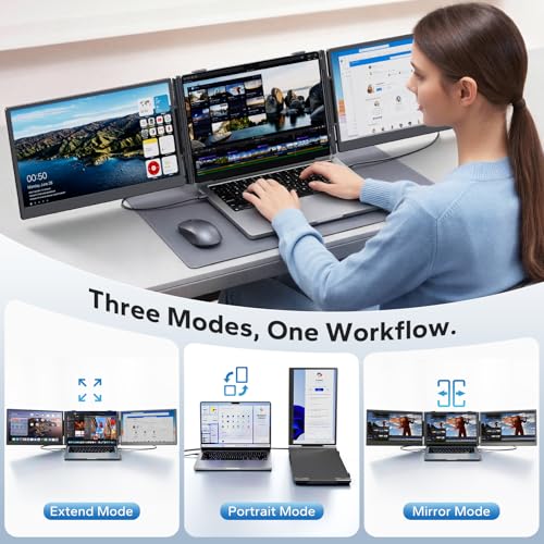 Triple Portable Monitor for Laptop