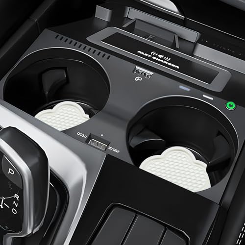 4 PCS Portavasos para Auto, Silicona Antideslizante Blanco miniatura 6