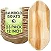 Naturally Chic Palm Leaf Compostable Trays - 12" Biodegradable Disposable Eco Friendly Serving Trays for Weddings, Parties, BBQs, Events (25 Pack)