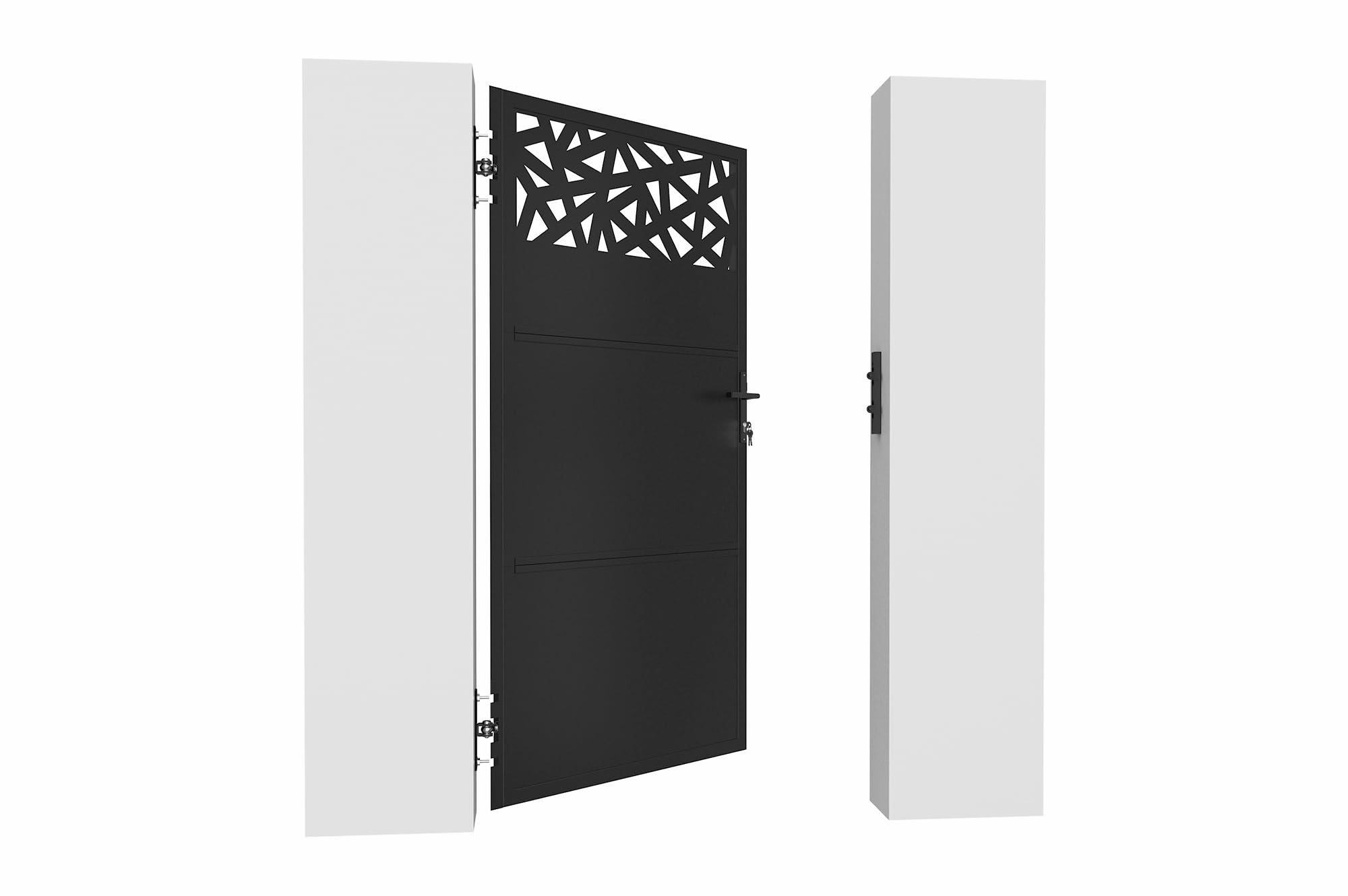 Casanoov Portillon acier 1m NALI RUIVO H.180cm noir mat
