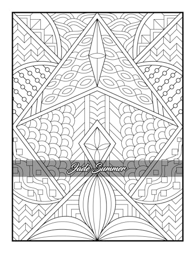 100 Amazing Patterns: An Adult Coloring Book with Fun, Easy, and Relaxing Coloring Pages - Image 81
