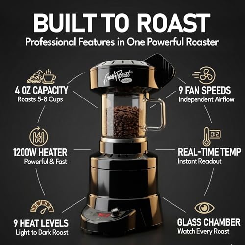Professional coffee roaster machine