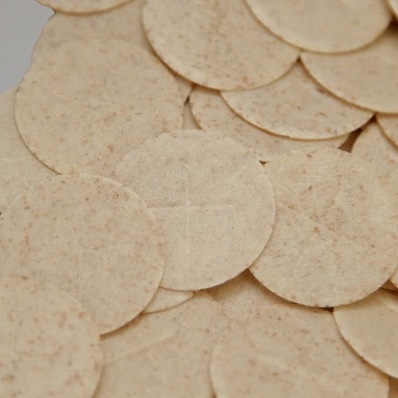Wholemeal People's Altar Bread โ White 1 1/8'', Pack of 500 | Premium Communion Wafers for Church Services and Eucharist