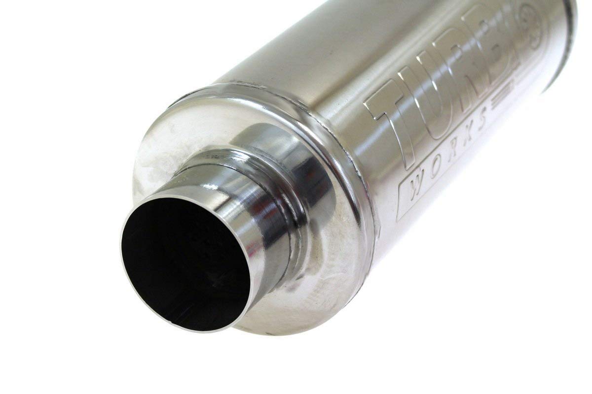 V-Maxzone M-6457 - Marmitta centrale per giradischi RS 409SS 2,5", 450 mm